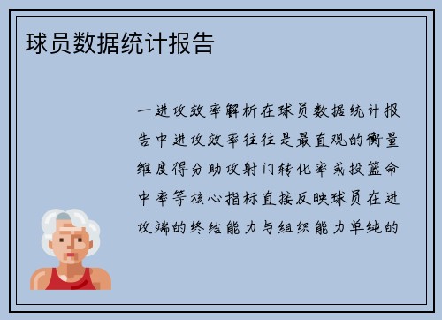 球员数据统计报告